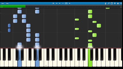 二息歩行（ピアノ）初音ミク【やさしい】ボーカロイド