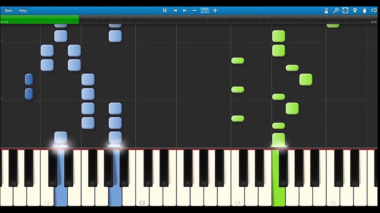 二息歩行（ピアノ）初音ミク【やさしい】ボーカロイド