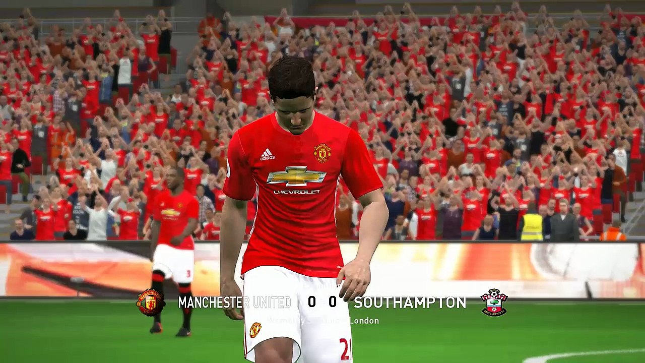 PES 2017 : อุ่นเครื่องก่อนจะแข่งจริง EFL Cup นัดชิงระหว่าง Manchester United vs Southampton