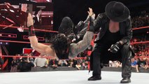 The Undertaker CHOKESLAMS Roman Reigns on WWE Monday Night Raw - Potential Wrestlemania 33 Match?