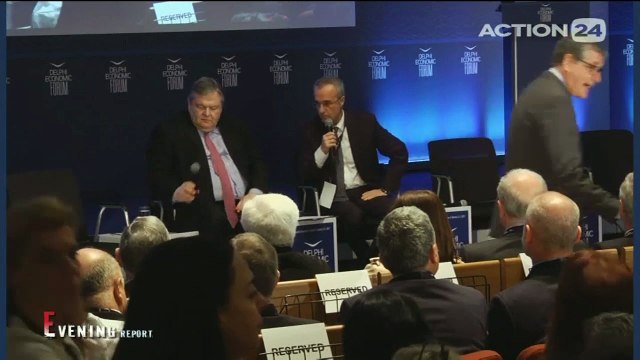 Συνέντευξη του Ευάγγελου Βενιζέλου στον Χρήστο Πολίτη στο Οικονομικό Φόρουμ των Δελφών για το Evening Report (action24, 7/3/17)