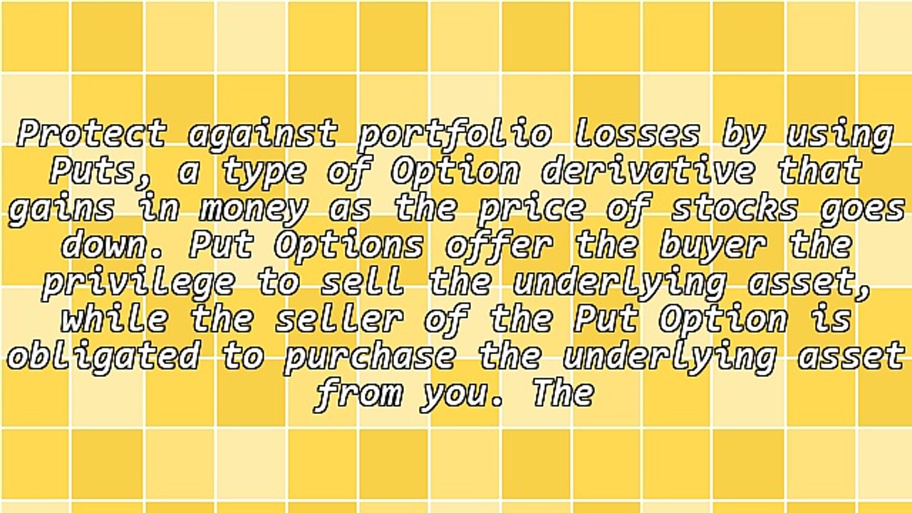 Protect Your Portfolio With Put Options