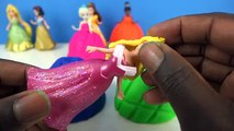 DIY How To Make Play Doh Disney Princess Dresses Frozen Elsa - Mighty Toys