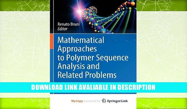 eBook Free Mathematical Approaches to Polymer Sequence Analysis and Related Problems By