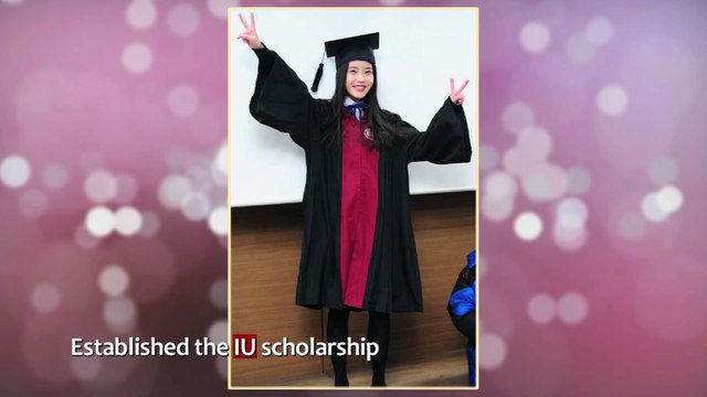 [Showbiz Korea] IU(아이유) creates the IU SCHOLARSHIP for her high school ALMA MATER