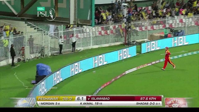 PSL 2017 Match 12- Islamabad United vs Peshawar Zalmi - Eoin Mogan Batting
