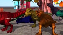3D Tyrannosaurus Color Songs - The Dinosaur Song | Learn Colours | Preschool Colors Nursery Rhymes