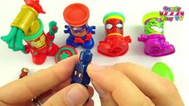 Play Doh CAN HEADS MARVEL Smashdown Hulk Featuring Iron Man, Spiderman, Venom, Captain Ame