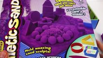 Building CASTLES With Kinetic Sand Sand Box