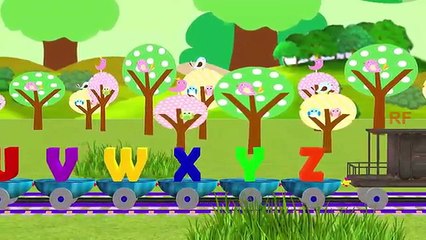 Phonics Song For Little Kids | ABC On Train Songs | Funny 3D Animation Pre School Kids Songs