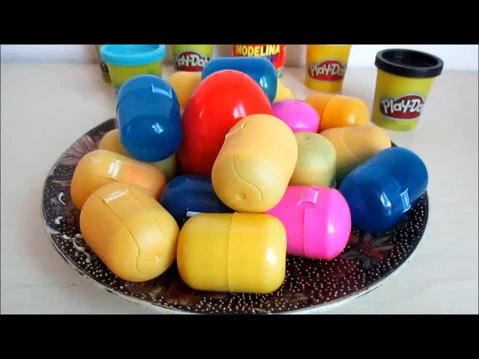 Дисней Принцесса играть-DOH Игрушки сюрпризы Узнайте цвета дисней Дети штабелирования весело Игрушки принц