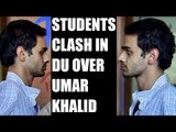 ABVP clashes with AISA outside Ramjas college over Umar Khalid's invite : Watch video