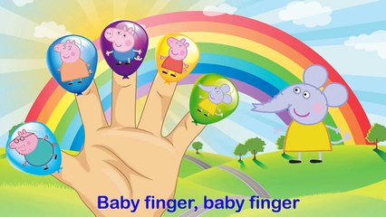 Peppa Pig Balloons Family Finger Song - Peppa Pig Party Supplies - Nursery Rhymes