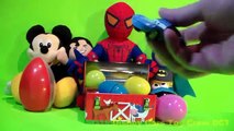 50 Kinder Surprise Eggs Toys w/ TMNT Spongebob LEGO Avengers Frozen Cars 2 Planes Spiderma