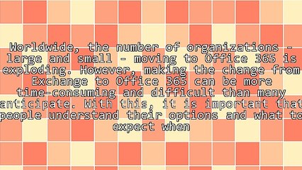 Move From Exchange To Office 365