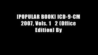 [POPULAR BOOK] ICD-9-CM 2007, Vols. 1   2 (Office Edition) By