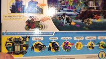 Batman and Robin Imaginext Batcave Toy Review and Batman Jumping The Joker Tank With His B