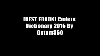 [BEST EBOOK] Coders Dictionary 2015 By Optum360