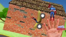 Супергерои семья палец банан автомобилей | Киндер Джой-Стрит средствами | шары 123 песни для детей