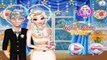 Disney Princesses Elsa Rapunzel and Ariel Wedding Day w/ Jack Flynn & Eric - Dress Up Game
