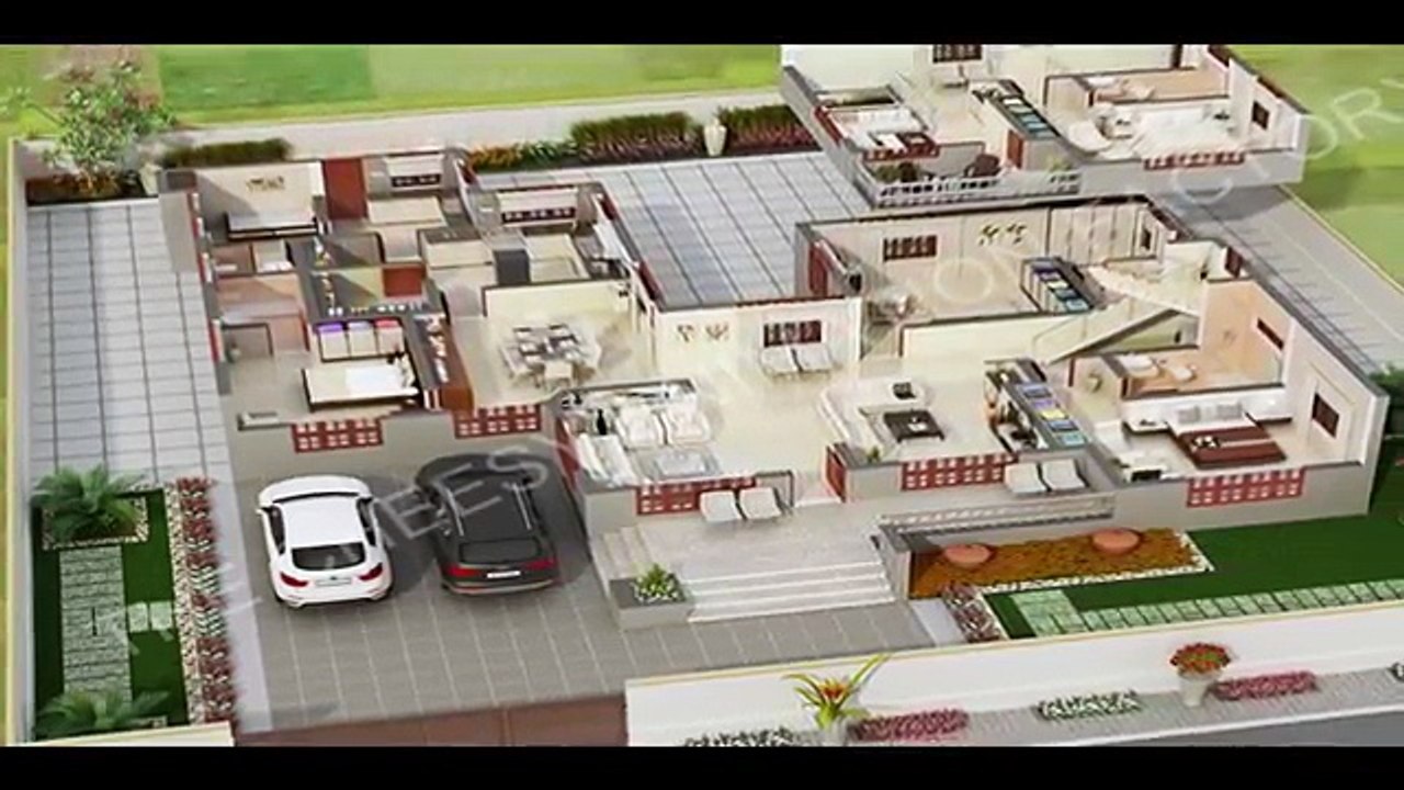 3D Villa Floor Plan Studio