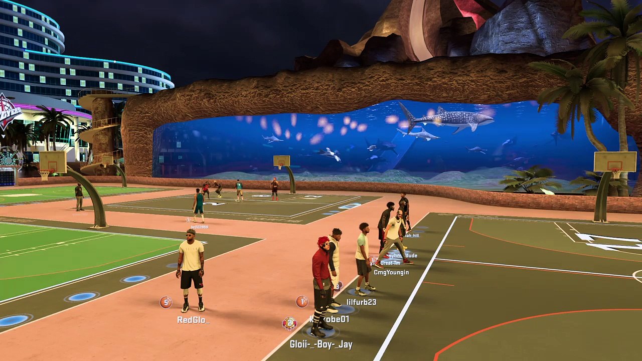 Full court shot