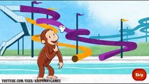 ♡ Curious George /Jorge el Curioso - Splash Tastic Water Slide Educational Game For Kids