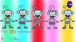 Cinco monitos Saltando en la Cama Rima infantil de Animación en 3D Rimas para Niños