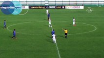 Brazilian footballer scores direct from kick-off in league match – video