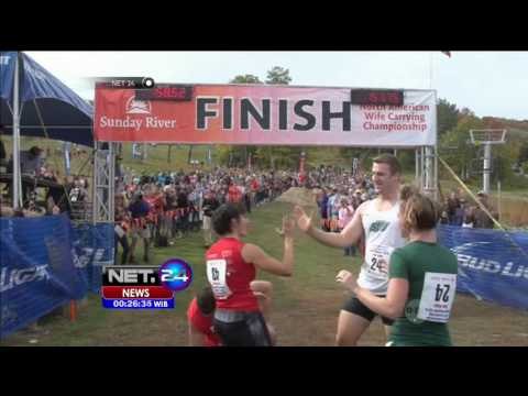 Uji Kekuatan & Kecepatan Suami Gendong Istri - NET24