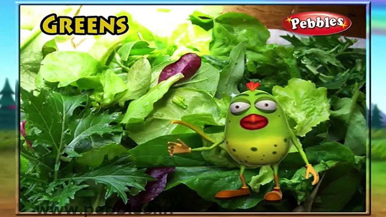 Greens Rhyme | Nursery Rhymes With Lyrics For Kids | Vegetable Rhymes | Rhymes 3D Animation