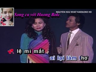 [Karaoke HD] MƯA BỤI  1_Song ca với Huong Bolero