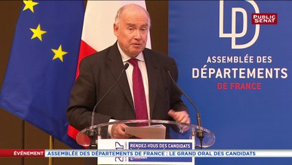 "Les départements ont failli mourir mais ils sont toujours là" Dominique Bussereau
