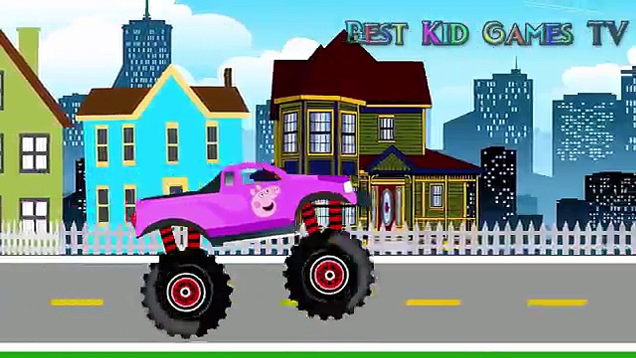 #Peppa Pig Monster Trucks - #Monster Truck For Kids - SPIDERMAN, PEPPA PIG, VENOM