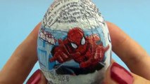 Ultimate Spiderman Play-Doh Surprise Eggs Opening Fun With Ckn Toys