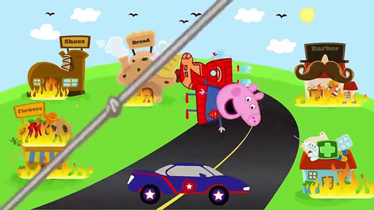 #Peppa Pig #coche de carreras #Dinosaurio #Inyectado 2016 #George llorando #Dedo de la Familia #Rima de cuarto de niños