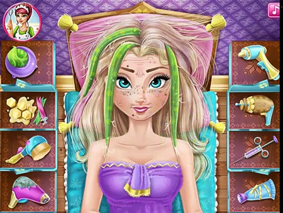 Elsa Frozen Игры—Эльза Бьюти блоггер Макияж—Онлайн Видео Игры Для Детей Мультфильм new