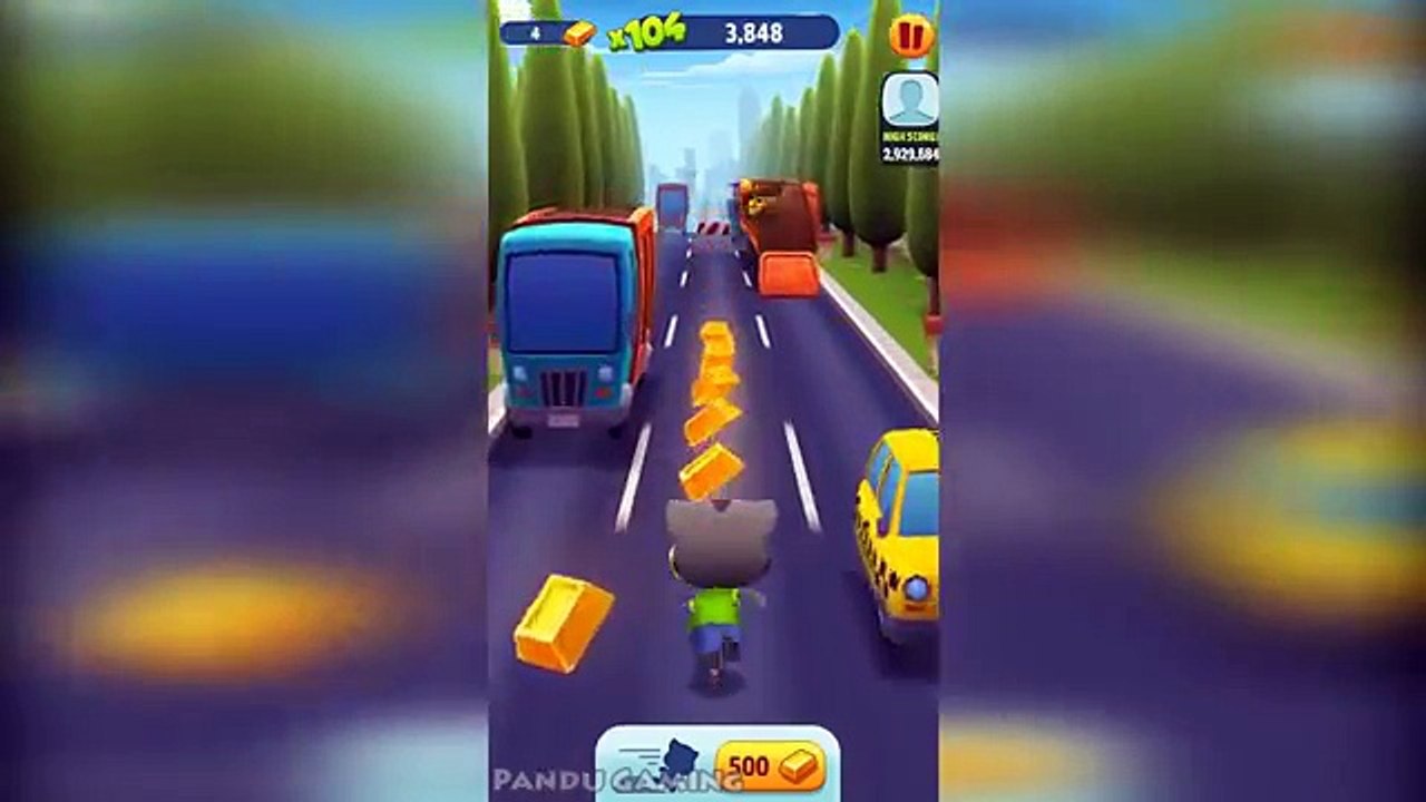 Talking Tom Gold Run - Funny Moments Gameplay for Talking Tom, Angela, Hank, and Talking Ginger