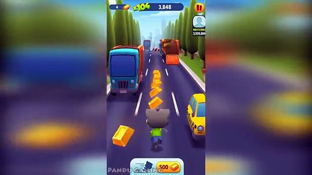 Talking Tom Gold Run - Funny Moments Gameplay for Talking Tom, Angela, Hank, and Talking Ginger