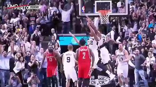 Manu Ginobili's Reaction to Kawhi Leonard's Game-Winner vs Rockets - 2016-17 NBA Season