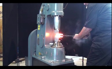 Anyang 55 lb power hammer forging introduction video