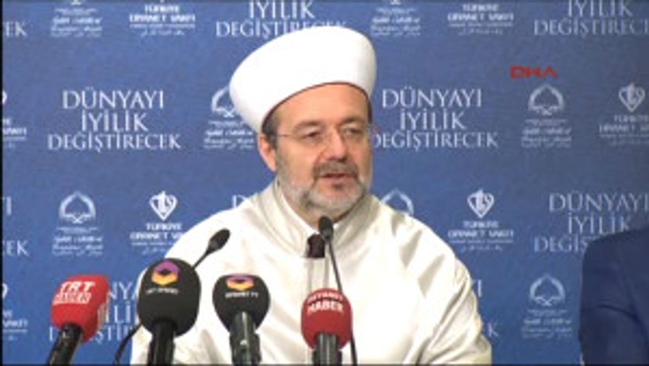 Diyanet Işleri Başkanı Görmez, Uluslararası Iyilik Ödüllerinin Sahiplerini Açıkladı
