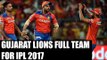 Gujarat Lions full team for IPL 2017 : Jason Roy bought for Rs 1 cr | Oneindia News