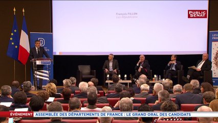 Départements : François Fillon propose que "les territoires s'organisent librement".