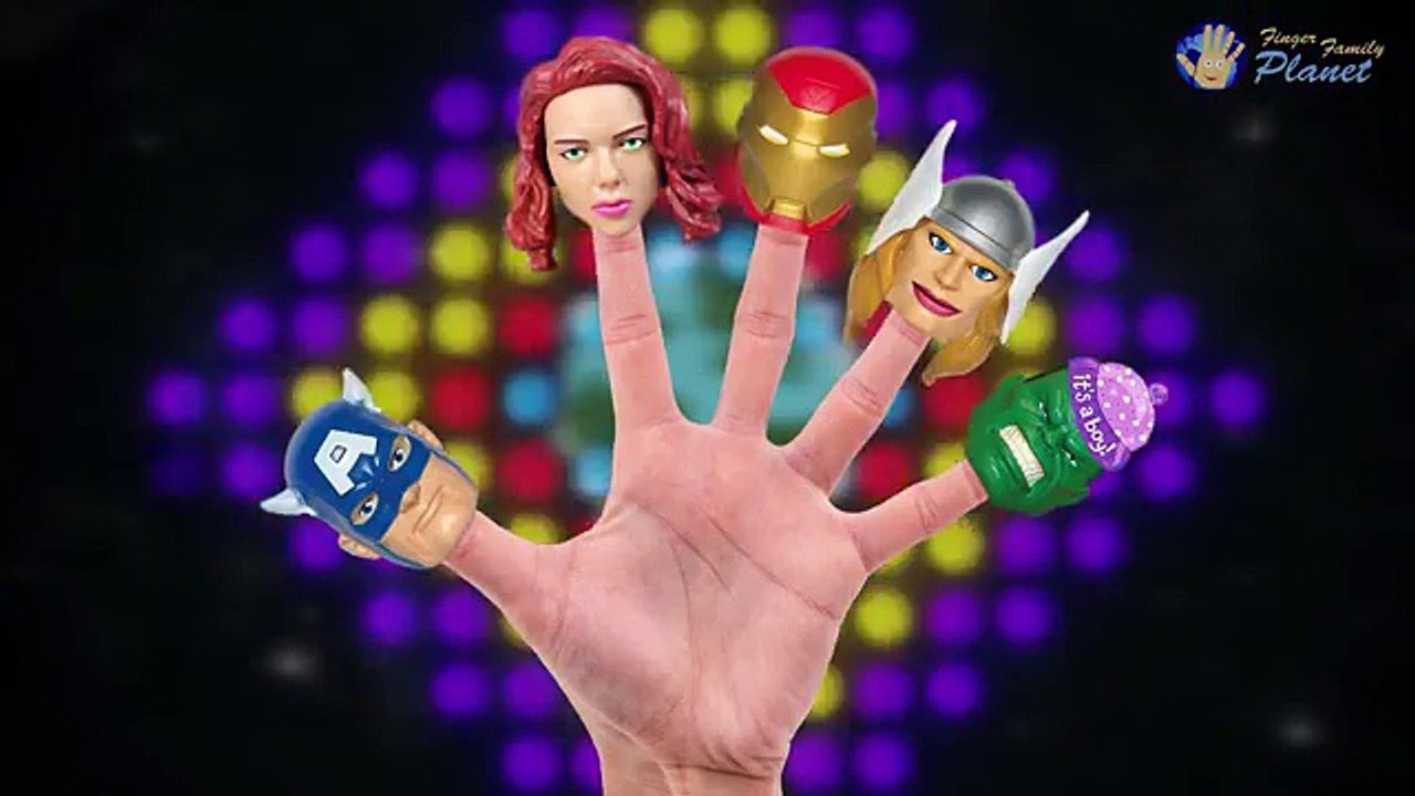 ★ Avengers Pez Dispenser Finger Family Song w/ Hulk ★ Superheroes Daddy Finger Nursery Rhyme★