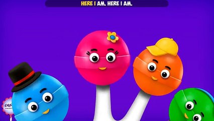 The Finger Family Lollipop Family Nursery Rhyme | Lollipop Finger Family Songs