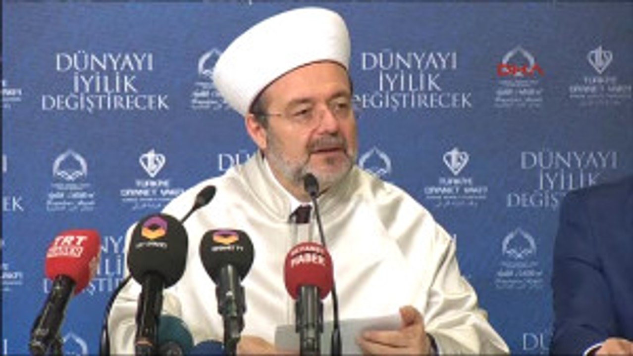 Diyanet Işleri Başkanı Görmez, Uluslararası Iyilik Ödüllerinin Sahiplerini Açıkladı