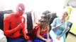 Wonder Woman Twins Lift Car Vs Joker Spiderman and Elsa Pink Spidergirl twins Anna Flying Superhero