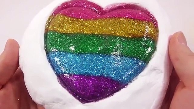 DIY How to Make Colors Milk Stick Icecream Learn Colors Glitter Slime Foam Clay
