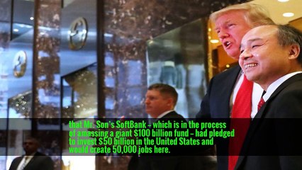 “This is Masa of SoftBank from Japan,” Mr. Trump said before boasting